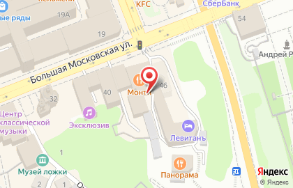 Ecco на Большой Московской улице на карте