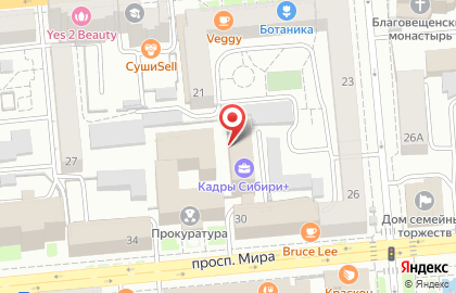 Кадровое агентство Кадры Сибири на карте