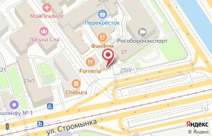 Вейп-шоп TabakMoscow на улице Стромынка на карте
