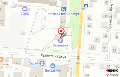 Автомойка Башнефть на улице Карла Маркса на карте