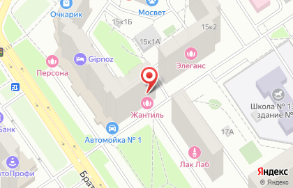 Салон красоты Жантиль на Братиславской улице на карте