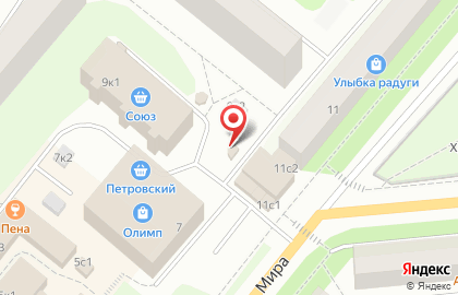 Киоск фастфуда фастфуда в Архангельске на карте