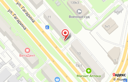 Пекарня Хлебница на улице Гагарина на карте