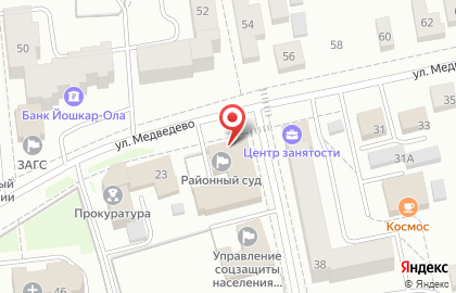 Медведевский районный суд на карте