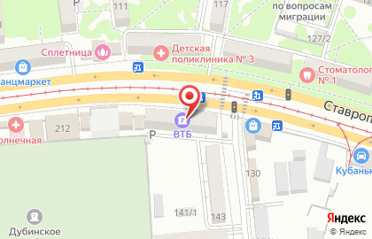 Банк Втб на Ставропольской улице на карте