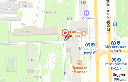 Роспечать, Московский район на Московском проспекте на карте