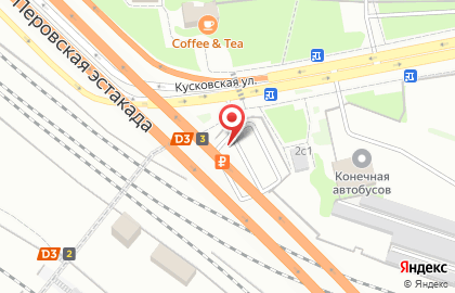 Парковка Гормост на Кусковской улице на карте