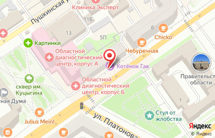 Воронежская областная общественная организация ветеранов (пенсионеров) войны, труда, вооруженных сил и правоохранительных органов на карте