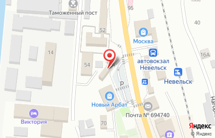 Торговый комплекс Рубин в Южно-Сахалинске на карте