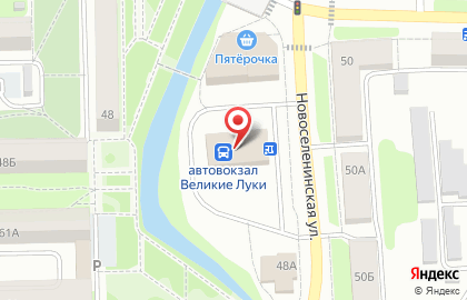 Почтовое отделение в Великих Луках на карте