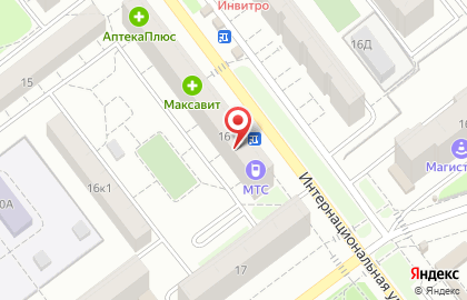 Парикмахерская Александра на Интернациональной улице на карте