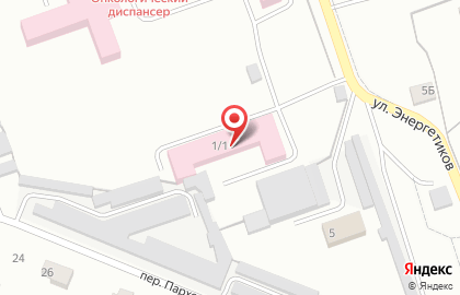 Ангарский онкологический диспансер на улице Энергетиков на карте