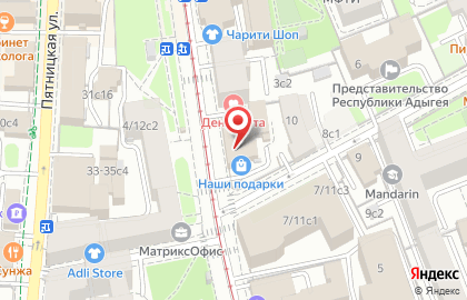 Дом Мёда на Новокузнецкой улице на карте