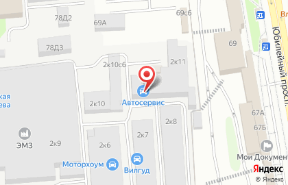 Автокомплекс на Нагорном шоссе на карте