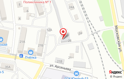 Автокомплекс Кристалл на улице Шевченко на карте
