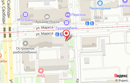 Кредит Европа банк (Россия) в Центральном районе на карте