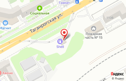 АЗС Shell на Таганрогской улице на карте