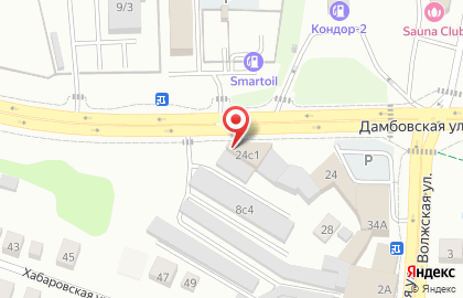 Автоцентр по продаже автозапчастей и ремонту корейских автомобилей Корея-Авто на Дамбовской улице на карте