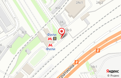 Киоск по продаже фруктов и овощей на Новозаводской улице на карте