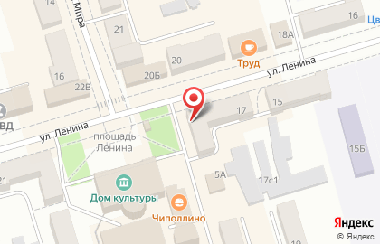 Магазин канцелярских товаров Каруселька на улице Ленина на карте