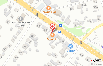 Сеть закусочных Ангара 3 на карте