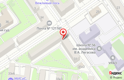 Западного АО на Киевской на Студенческой улице на карте