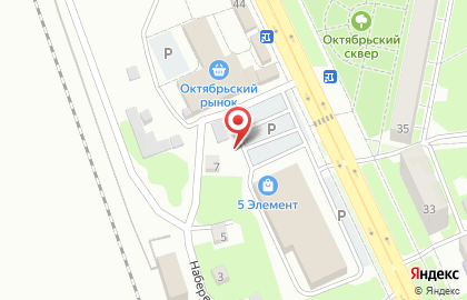 Киоск по продаже фруктов и овощей в Барнауле на карте