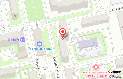 Экзотика на бульваре Ногина на карте