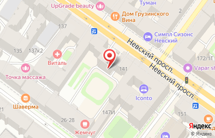 Магазин Corneliani на площади Александра Невского I на карте