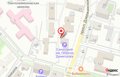 Санаторий им. Георгия Димитрова на проспекте Ленина на карте
