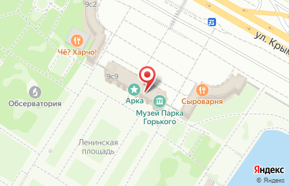 GlowSubs Sandwiches в парке Горького на центральной аллее на карте