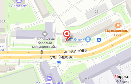Аптека Медея-Фарм на улице Кирова на карте