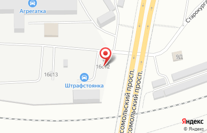 Штрафная автостоянка на карте