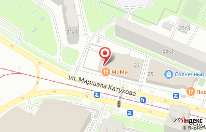 Банкомат МКБ на улице Маршала Катукова на карте