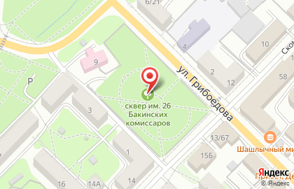 СНИЗУ ВВЕРХ на карте