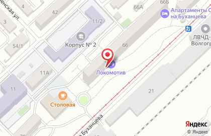Школа танцев Локомотив в Ворошиловском районе на карте