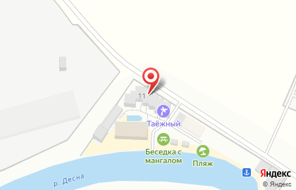 Гостиница Таежный на карте