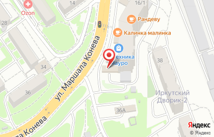 Торговая компания Теплосиб на улице Маршала Конева на карте