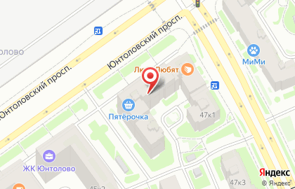 Ветеринарный центр Белый Бим на Юнтоловском проспекте на карте