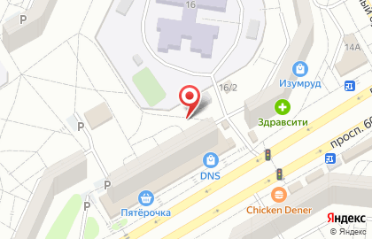 Магазин фруктов и овощей на проспекте 60 лет образования СССР, 16/2 на карте