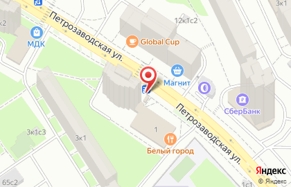 Киоск печатной продукции Краснопресненское агентство печати на Петрозаводской улице на карте