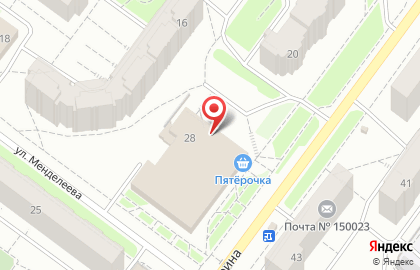 Ярославский филиал Банкомат, АК Барс Банк в Красноперекопском районе на карте