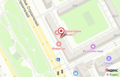 Салон штор Модная шторница на бульваре Строителей на карте