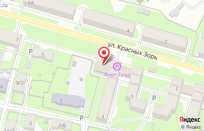 Аптека Фармация на улице Красных Зорь на карте