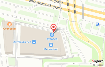 Автомобильный комплекс Мегаполис на Богатырском проспекте на карте