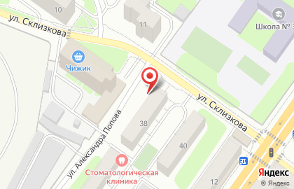 Lazurit на улице Александра Попова на карте