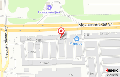 Торговая фирма на Механической улице на карте