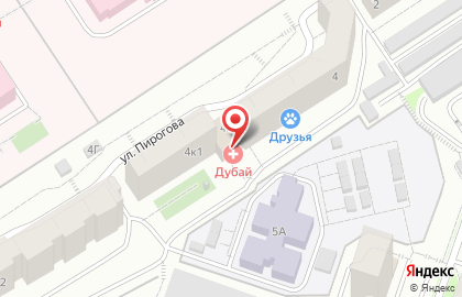 Офис-центр на улице Пирогова на карте