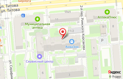 Мода на улице Титова на карте