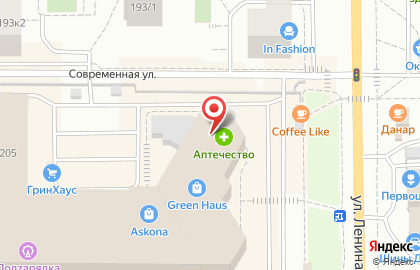 Салон мебели Комфорт на улице Ленина на карте